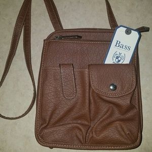 NWT- G.H. Bass & Co. Brown Crossbody Bag